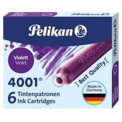 Photo Boite de 6 Cartouches d'encre - Violet PELIKAN 4001 TP/6