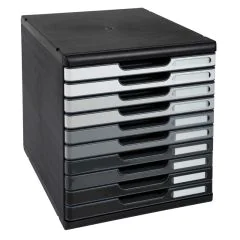 Module de rangement 10 tiroirs - Modulo - Gris : EXACOMPTA Shades of grey image