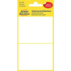 AVERY Etiquettes adhésives - 77 x 59 mm - Blanc