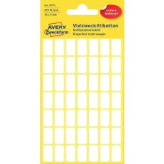 Étiquettes adhésives - 16 x 9 mm Blanc AVERY 3072 