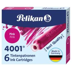 Image Boite de 6 Cartouches d'encre - Rose PELIKAN 4001 TP/6