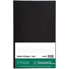 EXACOMPTA 322E Registre 200 pages lignées - 360 x 225 mm