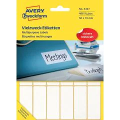 AVERY : Etiquettes adhésives 50 x 19 mm - Blanc 3327