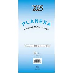 Calendrier mural dépliant 2025 - Planexa EXACOMPTA