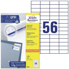 Photo Étiquettes adhésives ProNature 52,5 x 21,2 mm AVERY 3668 Lot de 5600