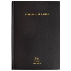 EXACOMPTA : Agenda  perpétuel de Caisse - Reliure noire 38971E