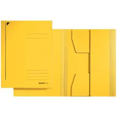 Photo Chemise-trieur à 3 rabats A4 - Jaune : LEITZ - 3924-00-15