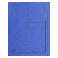 Chemise à lamelle imprimée A4 - Bleu : EXACOMPTA image