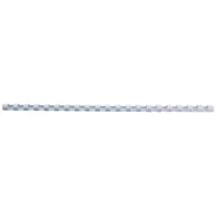 Baguettes de 21 anneaux - 6 mm - Blanc : GBC Lot de 100 visuel