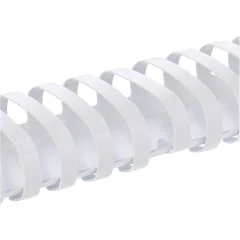 Baguettes de 21 anneaux - 32 mm - Blanc : GBC Lot de 50
