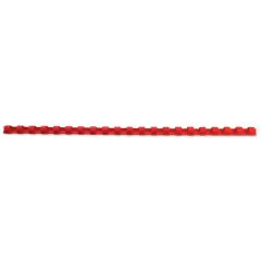 Baguettes de 21 anneaux - 6 mm - Rouge : GBC Lot de 100 visuel