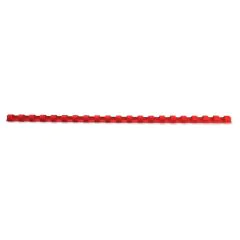 Baguettes de 21 anneaux - 10 mm - Rouge : GBC Lot de 100