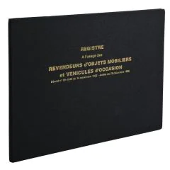 Livre de Police Automobile - Garage et vendeur de véhicules d'occasion Dauphin 41891D Modèle