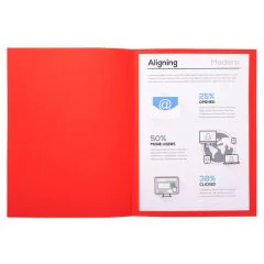 420012E EXACOMPTA : Chemises pour dossiers A4  FOREVER 170 - Rouge photo
