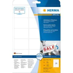 HERMA 4203 : Étiquettes adhésives blanches - Multi-usages - 63,5 x 46,6 mm