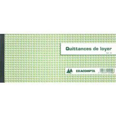 QUITTANCE DE LOYER Carnet à souche (EXACOMPTA 42E)
