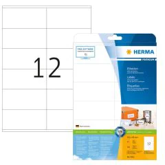 Étiquettes adhésives blanches 4363 Herma Application 