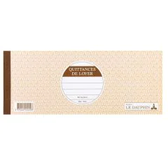 Quittance de loyer Carnet à souche Le Dauphin 450D Couverture