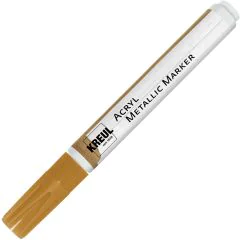 Marqueur à peinture acrylique - Or : KREUL Acryl Metallic Marker Medium Visuel