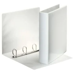 Classeur Personnalisable 2 Pochettes - Blanc - 4 anneaux de 40 mm ESSELTE