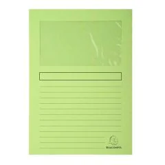 EXACOMPTA  50153E : Chemises à fenêtre Super - Vert clair