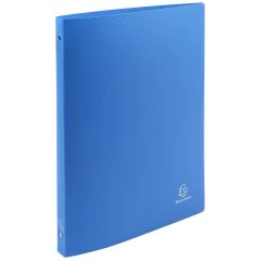 Classeur souple opaque - 4 anneaux de 15 mm - Bleu clair EXACOMPTA Image