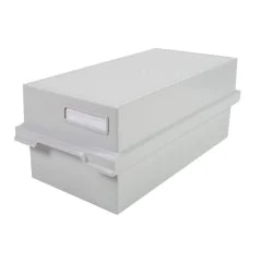 Boite pour 1200 fiches  - Format A6 - Gris lumière EXACOMPTA 51240D