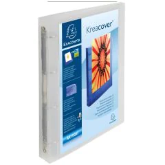 EXACOMPTA 51568E Classeurs personnalisables en PP Chromaline - Blanc