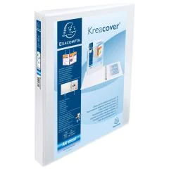 Classeurs personnalisables avec 3 pochettes - Blanc  51842E EXACOMPTA 