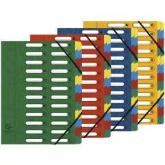 5324E EXACOMPTA  : Trieur avec élastiques  Assortiment photo