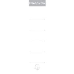 Etiquettes Dos de classeur à levier - Dos 50 mm - Blanc EXACOMPTA Lot de 10 Visuel
