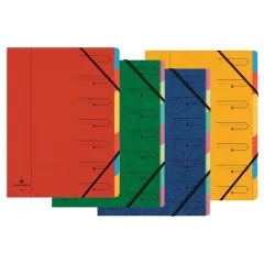 Trieur avec élastiques - 7 compartiments - Assortiment EXACOMPTA
