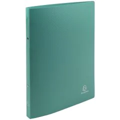 Classeur souple - 2 anneaux de 15 mm - Vert : EXACOMPTA Visuel