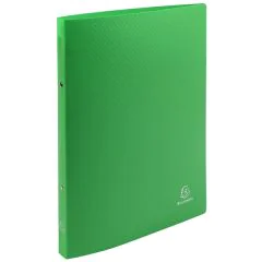 Classeur souple - 2 anneaux de 15 mm - Vert anis : EXACOMPTA Photo