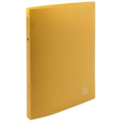Classeur souple - 2 anneaux de 15 mm - Jaune opaque : EXACOMPTA Photo