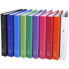 Classeur à 2 anneaux - Dos 40 mm - Assortiment de 10 couleurs : EXACOMPTA Image