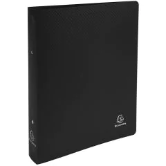 Classeur semi-rigide en PP - 2 anneaux de 30 mm - Noir : EXACOMPTA Image