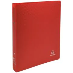 Classeur semi-rigide en PP - 2 anneaux de 30 mm - Rouge EXACOMPTA Image