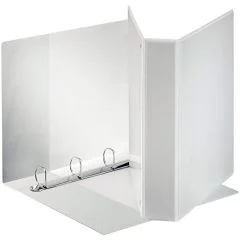 Classeur Personnalisable 3 Pochettes - Blanc - 4 anneaux de 50 mm : ESSELTE Image