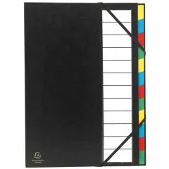 55340E EXACOMPTA  : Trieur avec élastiques  Assortiment Couverture