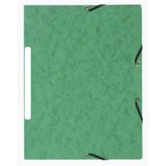 Chemise à élastiques - 3 rabats - Vert Marbré : EXACOMPTA image