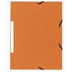 Chemise à élastiques - 3 rabats - Orange Marbré : EXACOMPTA image