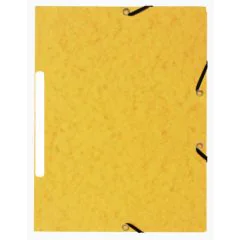 Chemise à élastiques - 3 rabats - Jaune Marbré : EXACOMPTA image