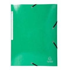 EXACOMPTA 55830E Chemise à élastiques Iderama - Vert foncé