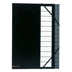 EXACOMPTA : Trieur numérique - 32 compartiments - Noir 56032E