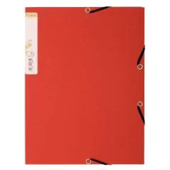 56985E EXACOMPTA : Chemises Forever à élastiques - Rouge