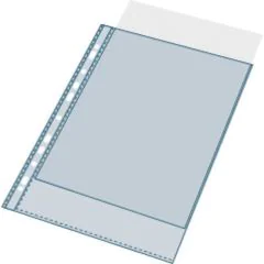 Lot de 100 Pochettes perforées 8/100e - A4 - Ouverture haut : EXACOMPTA Image