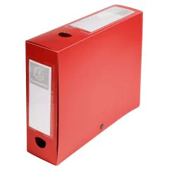 EXACOMPTA : Boîtes de classement rouge - Dos 80 mm 59835E