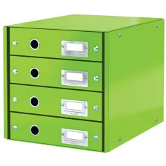 Photo Boite de classement WOW - 4 tiroirs - Vert LEITZ Click et Store Image