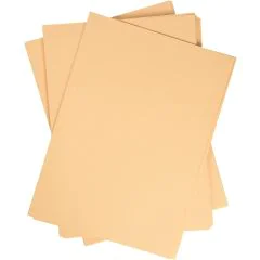 Feuilles de couleur A4 - 210 x 297 mm - Abricot : FOLIA Visuel